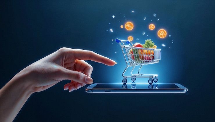 Photo gratuit le concept d'achat en ligne