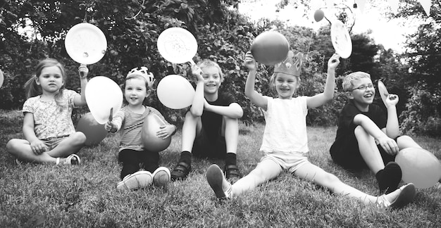 Photo gratuite concept de bonheur de fête des enfants