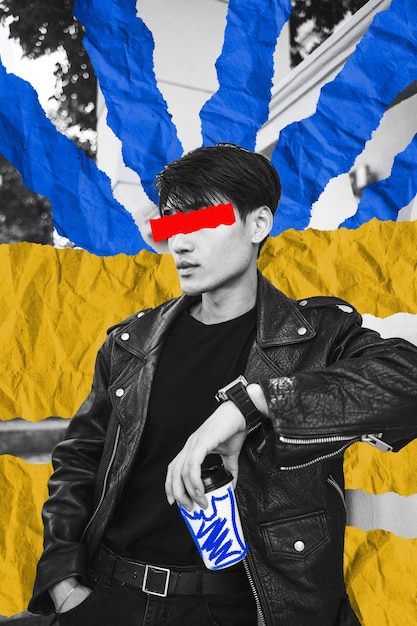 Concept de collage colorblock