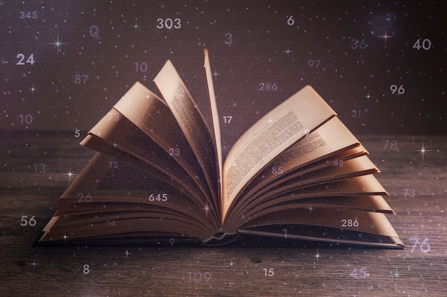 Concept de collage de numérologie