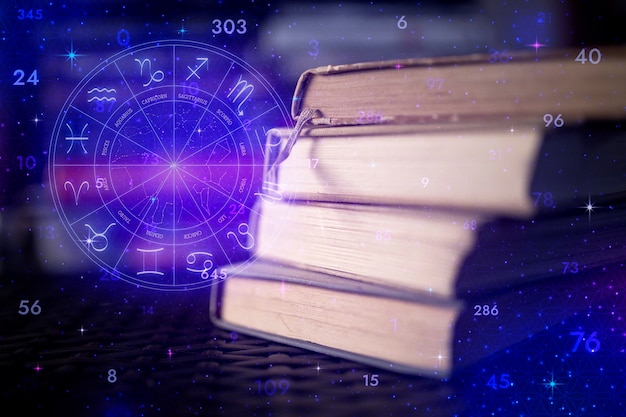 Concept de collage de numérologie