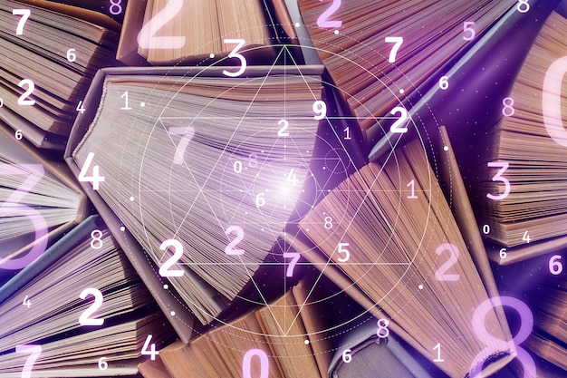 Le concept de collage de numérologie