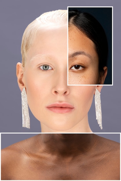 Concept de combinaison de traits du visage