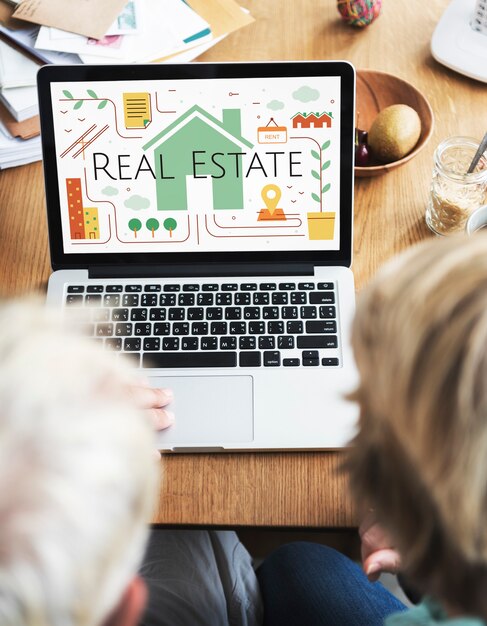 Concept de courtage immobilier