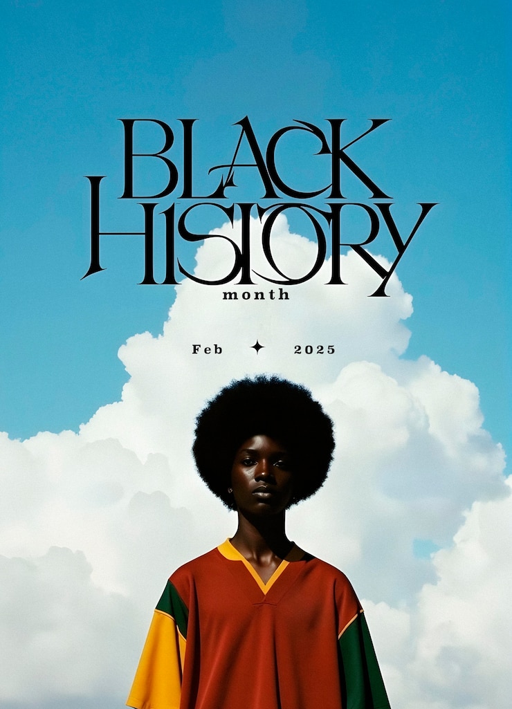 Photo gratuit le concept de couverture du mois de l'histoire noire