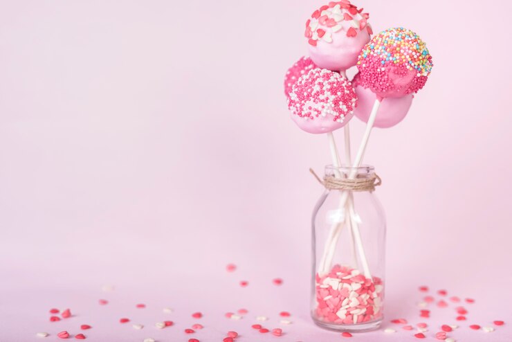 Photo gratuit concept créatif de gâteau pop