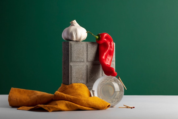 Photo gratuite concept de crise alimentaire nature morte