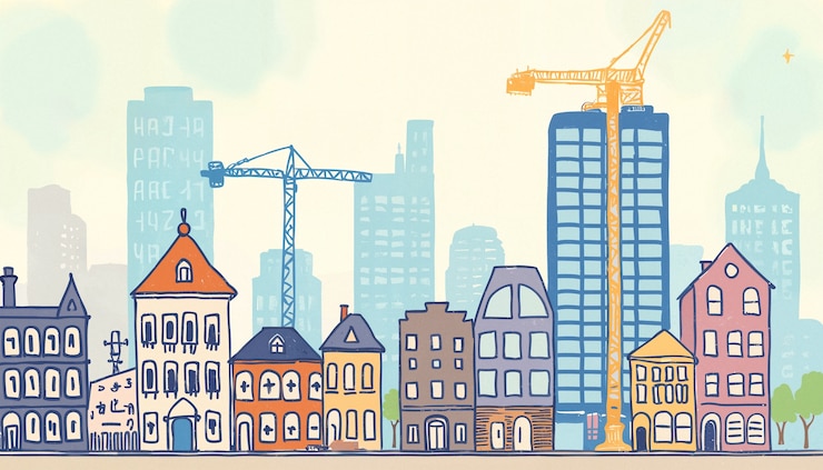 Photo gratuit le concept de crise du logement illustré