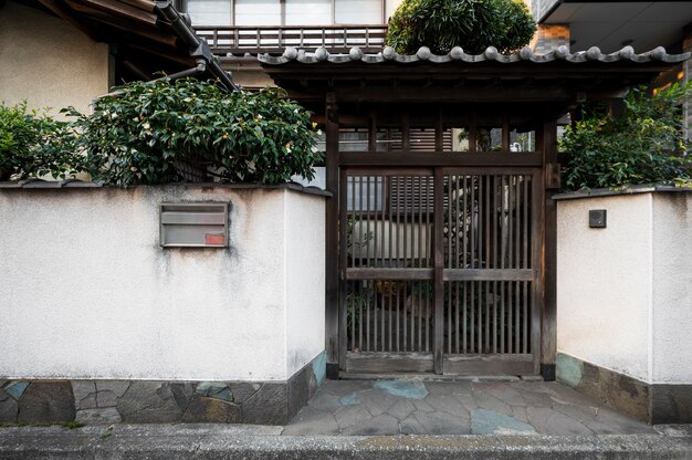 Concept de culture japonaise d'entrée de maison