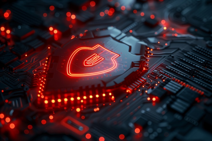 Photo gratuit le concept de cybersécurité dans l'art numérique