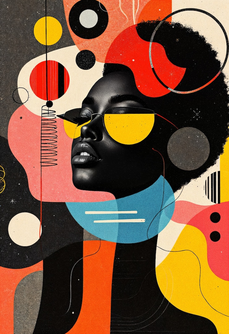 Photo gratuit le concept de dadaïsme abstrait
