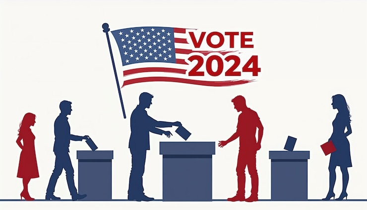 Photo gratuit le concept des élections américaines de 2024
