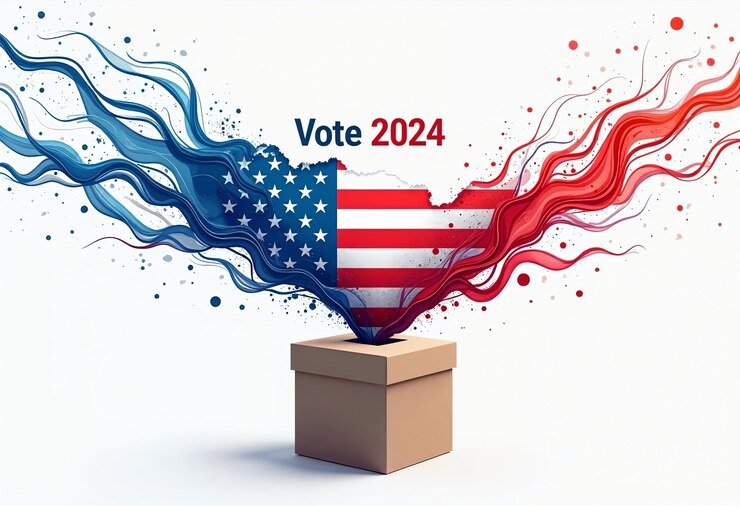 Photo gratuit le concept des élections américaines de 2024