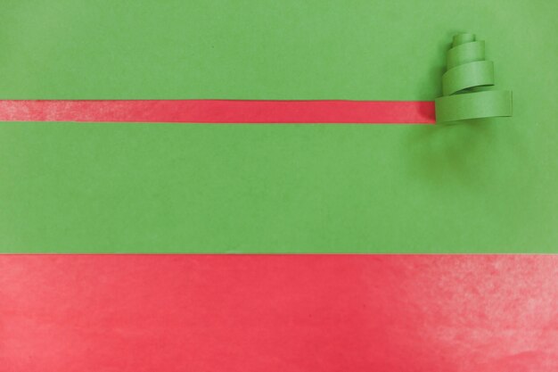 Concept d&#39;emballage vert et rouge