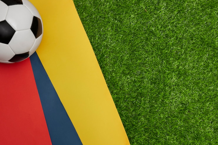 Photo gratuit concept de l'équipe nationale colombienne de football