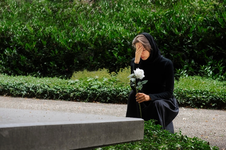 Photo gratuit concept de fond de cimetière