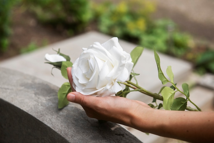 Photo gratuit concept de fond de cimetière