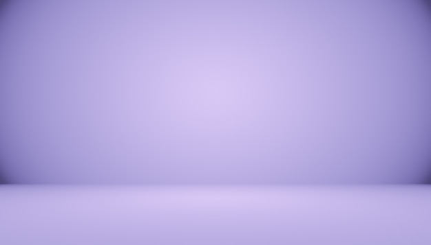 Concept de fond de studio abstrait fond de salle de studio violet dégradé clair vide pour le produit