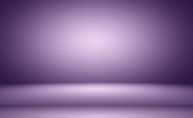 Concept de fond de studio abstrait vide dégradé violet clair fond de salle de studio pour produit p...