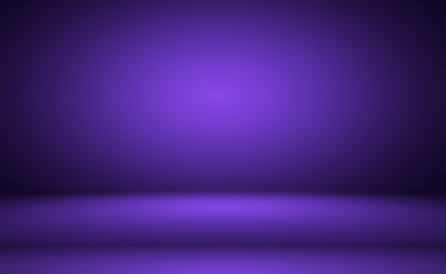 Concept de fond de studio abstrait vide dégradé violet clair fond de salle de studio pour produit p...