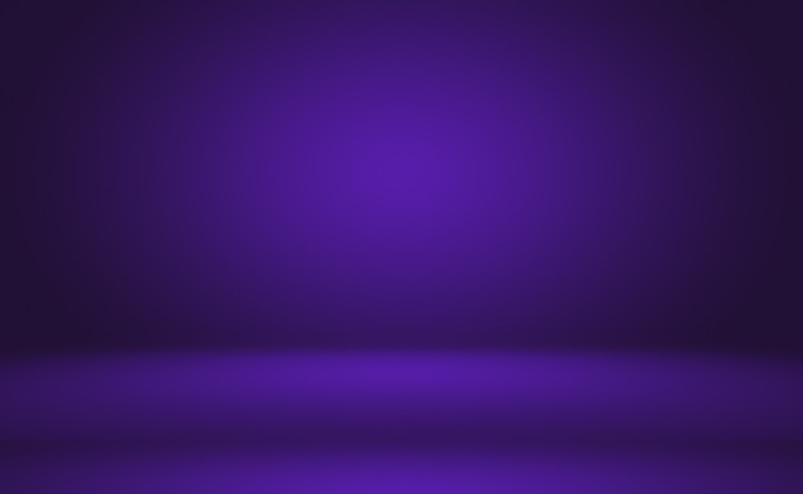 Photo gratuit concept de fond de studio - fond de salle de studio violet dégradé clair vide abstrait pour le produit. fond de studio uni.
