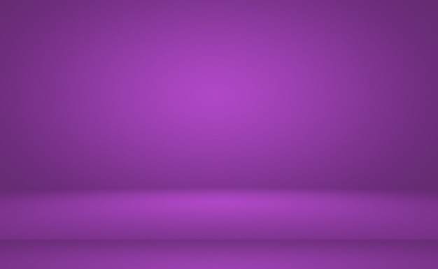 Photo gratuite concept de fond de studio - fond de salle de studio violet dégradé clair vide abstrait pour le produit. fond de studio uni.