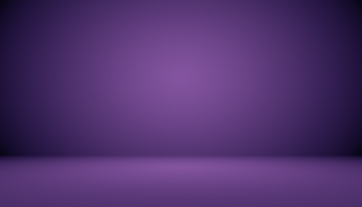 Photo gratuit concept de fond de studio - fond de salle de studio violet dégradé foncé pour le produit.