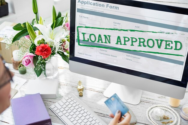 Concept de formulaire de demande de prêt approuvé