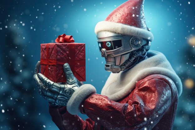 Le concept futuriste de célébration de Noël