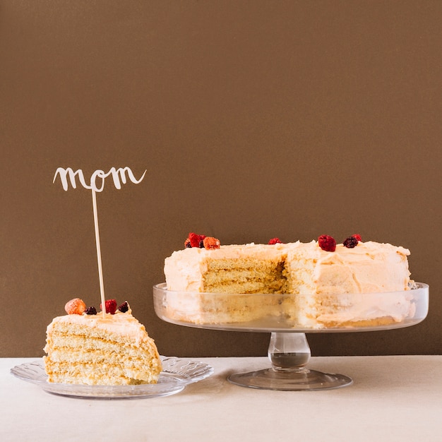 Concept de gâteau pour la fête des mères