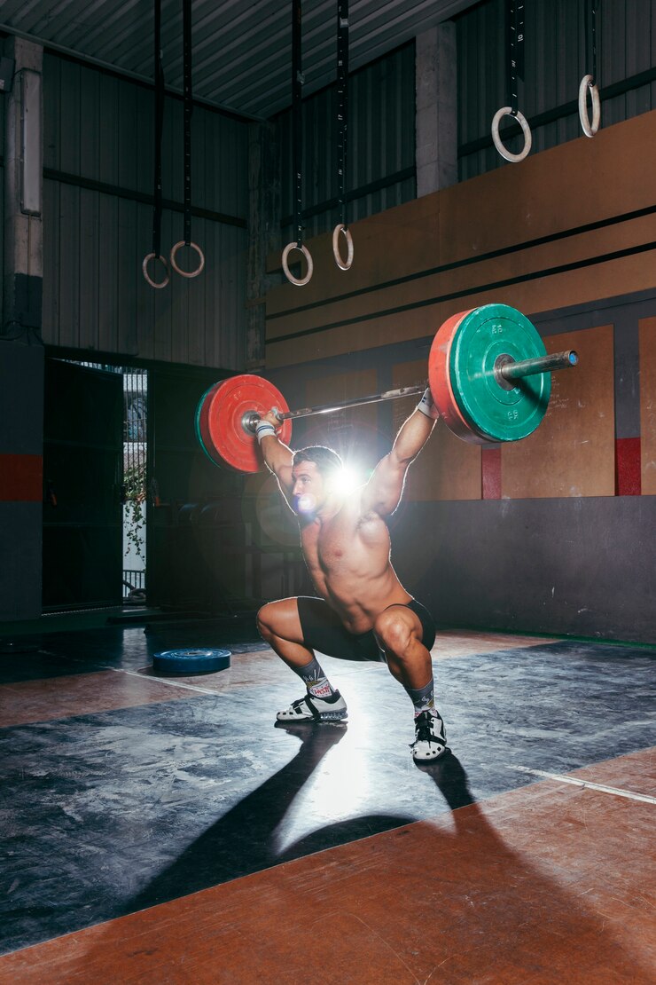 Photo gratuit concept de gymnase et musculation