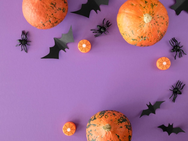 Concept d'halloween mignon avec espace copie