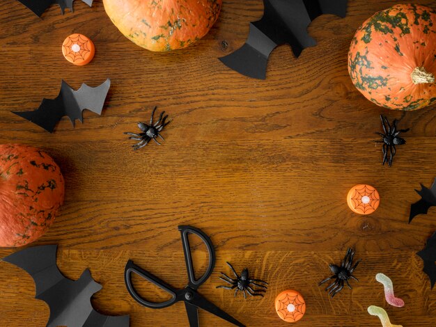 Concept d'halloween mignon avec espace copie