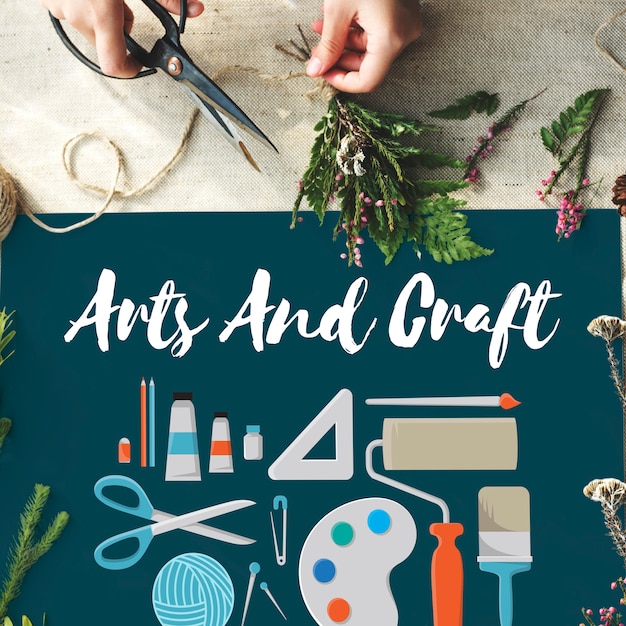 Concept d'idées de conception d'artistes d'art et d'artisanat