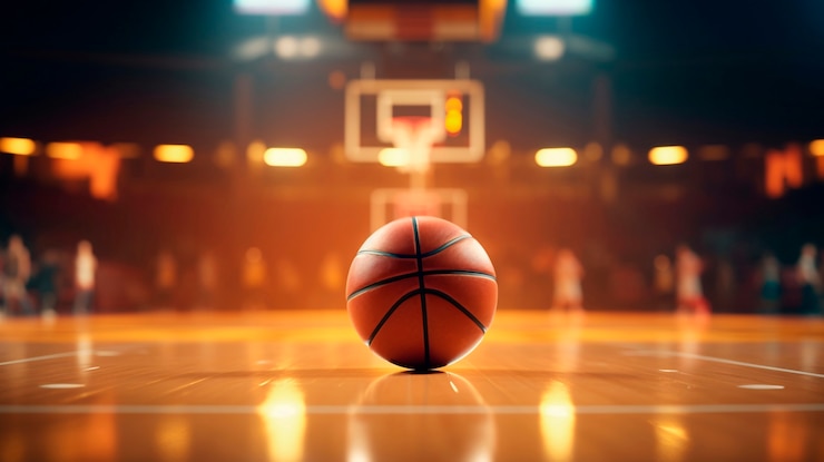 Photo gratuit concept de jeu de basket-ball