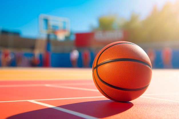 Photo gratuite concept de jeu de basket-ball