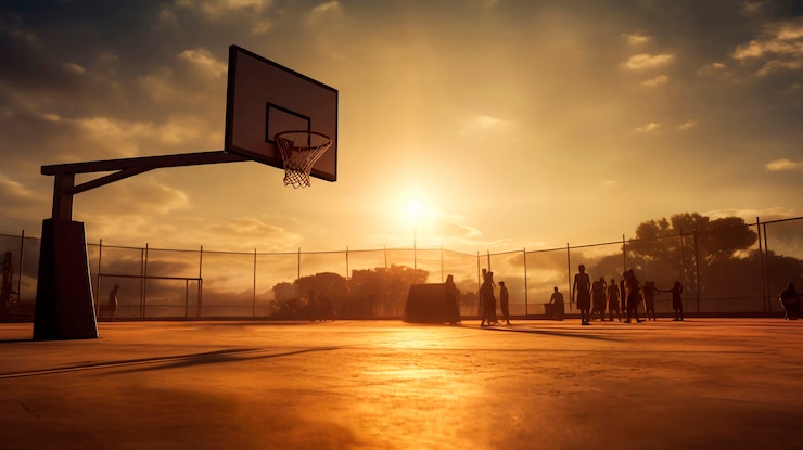 Photo gratuit concept de jeu de basket