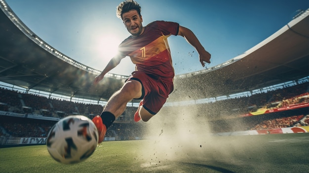 Photo gratuite concept de jeu de football