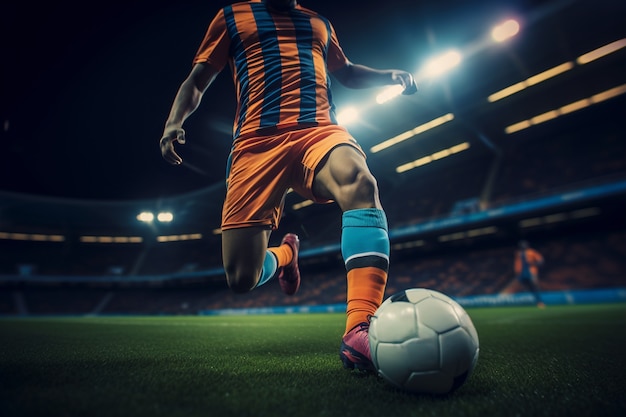 Photo gratuite concept de jeu de football