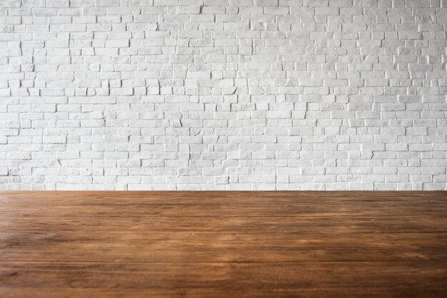 Concept de mur blanc en bois