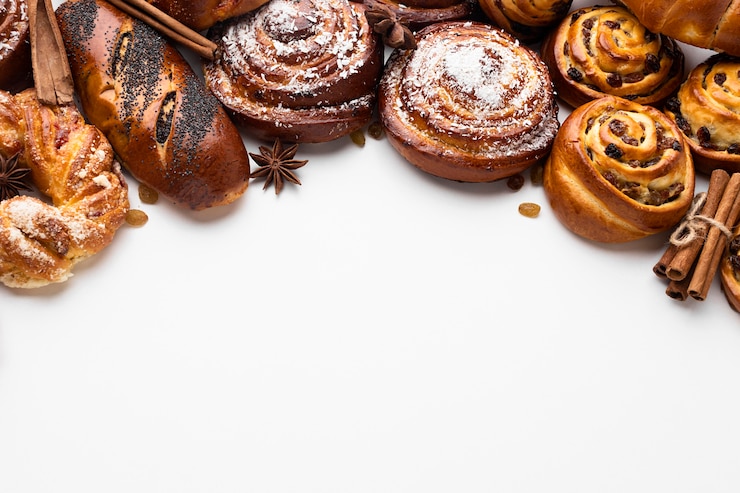Photo gratuit un concept de pâtisserie délicieux avec un espace de copie