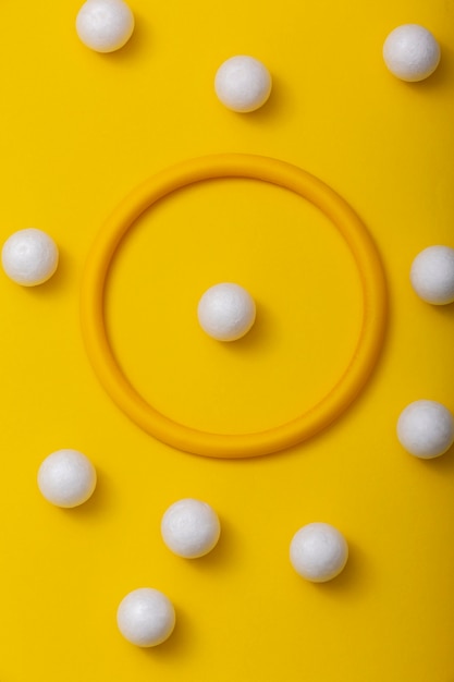 Concept de protection avec cercle et boules