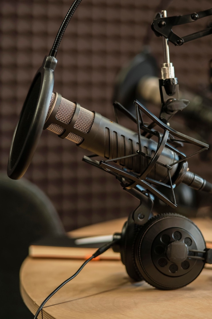 Photo gratuit concept radio avec équipement