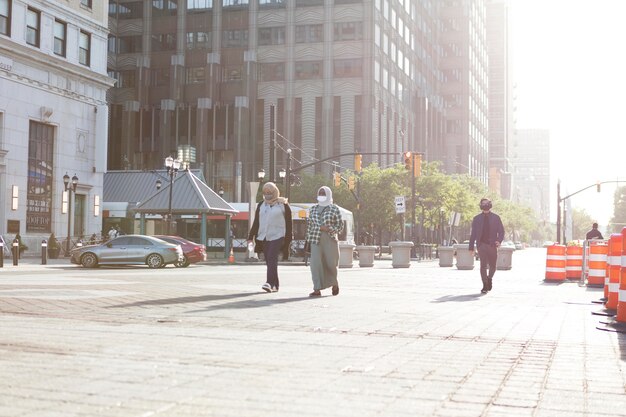 Concept de recensement photographié dans une ville