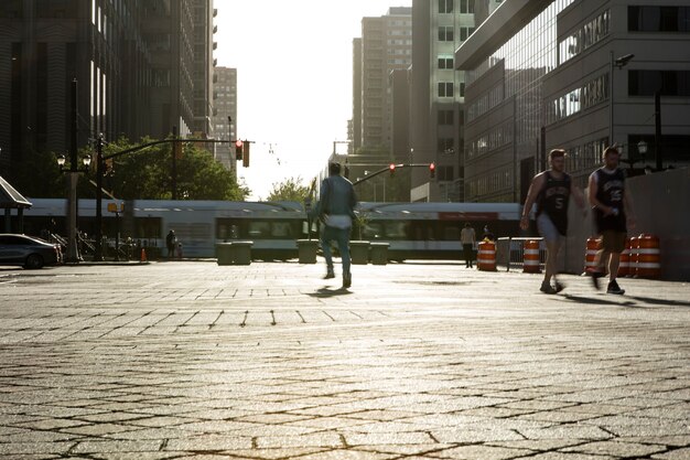 Concept de recensement photographié dans une ville