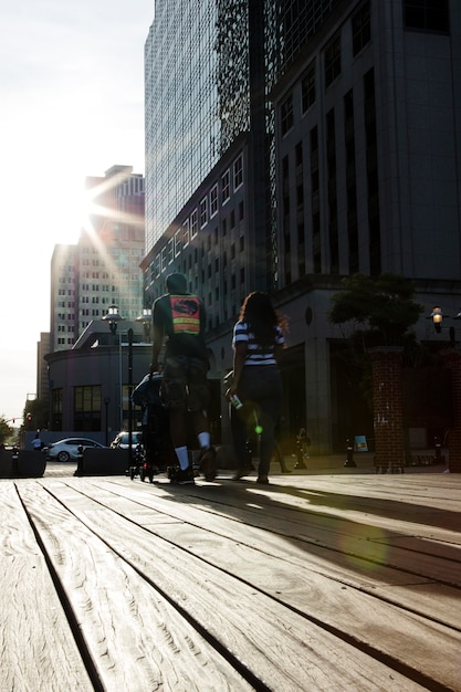 Concept de recensement photographié dans une ville