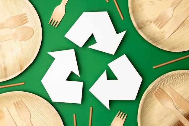 Photo gratuite concept de recyclage écologique