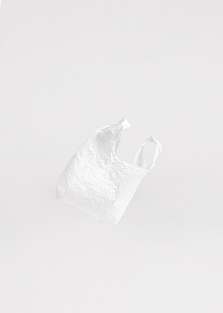 Concept de sac en plastique abstrait avec espace copie