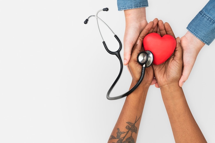 Photo gratuit concept de santé stéthoscope ventouses à la main