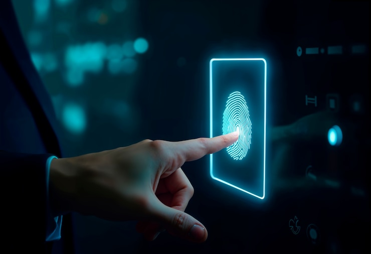 Photo gratuit concept technologique avec un élément futuriste